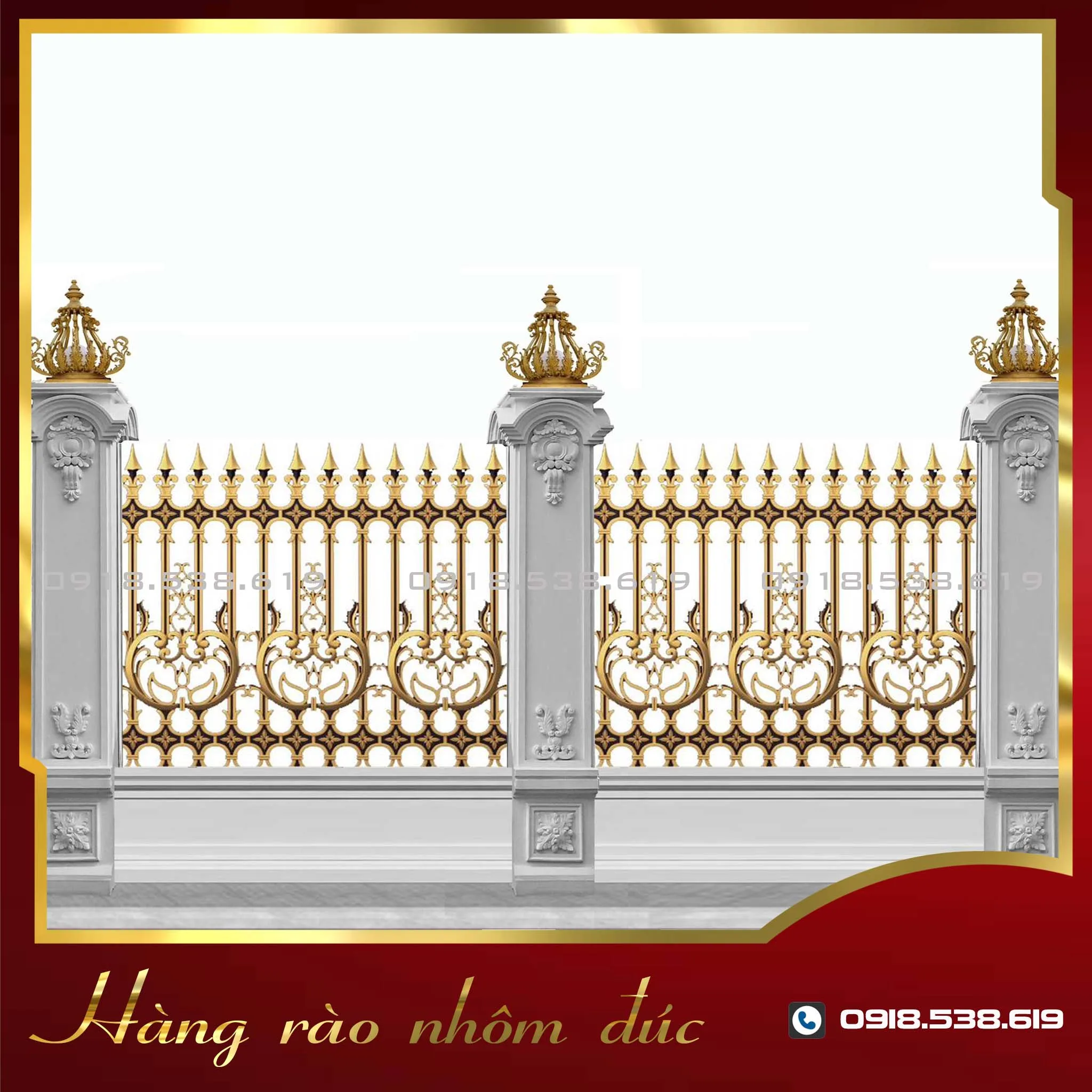 Hàng rào nhôm đúc HR-11