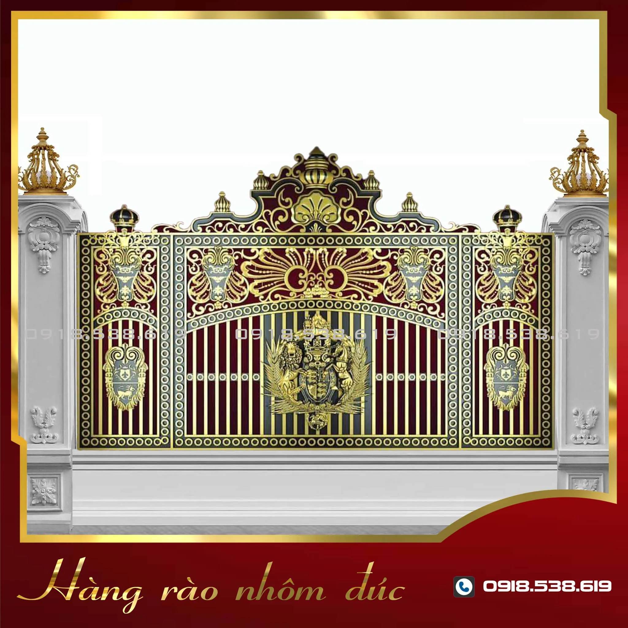 Hàng rào nhôm đúc HR-15