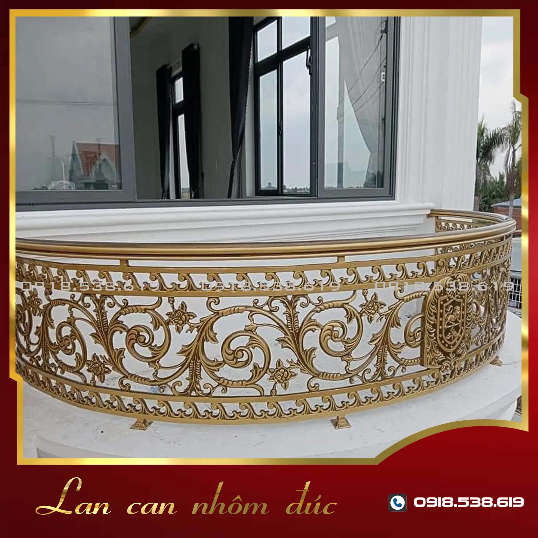 Lan can nhôm đúc LC-15